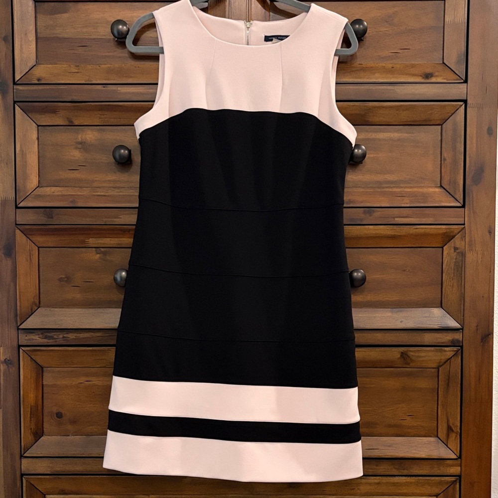 Tommy Hilfiger Black and Pink Midi Dress